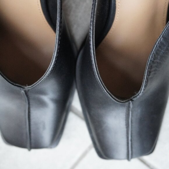 Black Square-Toe Mules – Size 6 - Picture 8 of 13